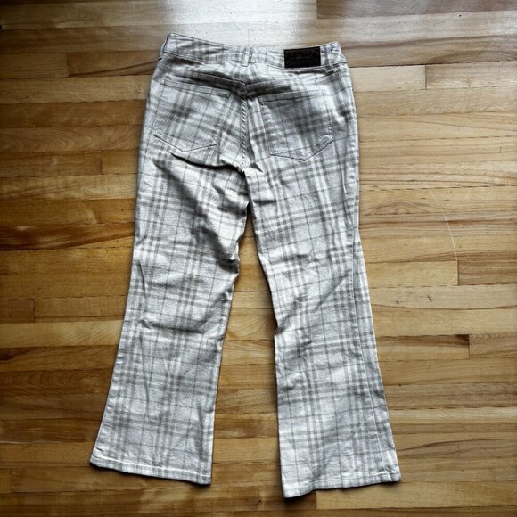 Burberry Women’s Plaid Flare Pants Size 42 / US 8 - Picture 8 of 13